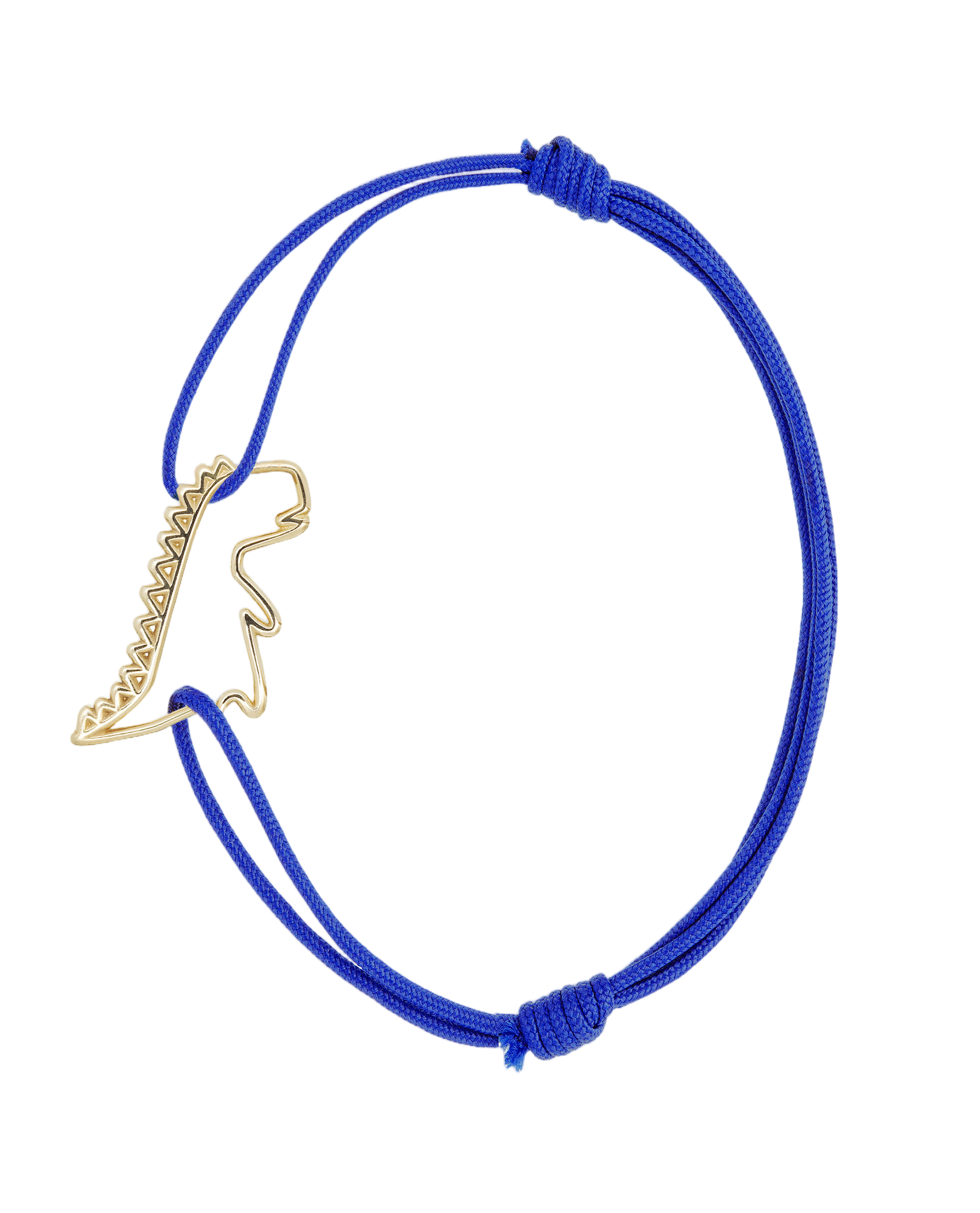 Blue Dino Puro 9K Gold Cotton Bracelet