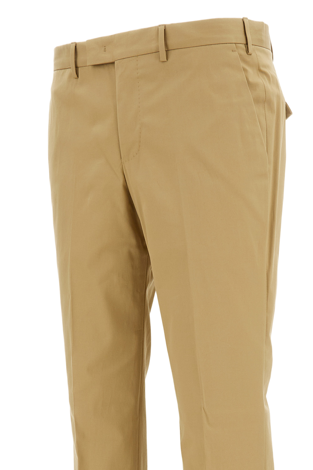 Tailored Slim-Fit Trousers in Lightweight Stretch Cotton Gabardine