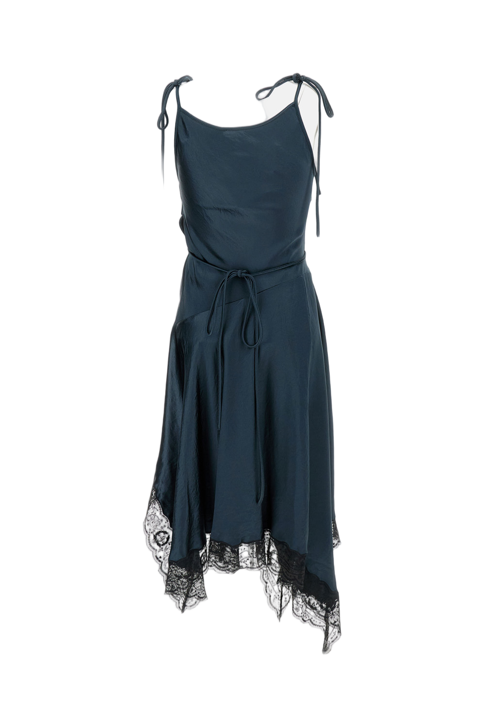 Flowing Blue Dress With Clean Lines