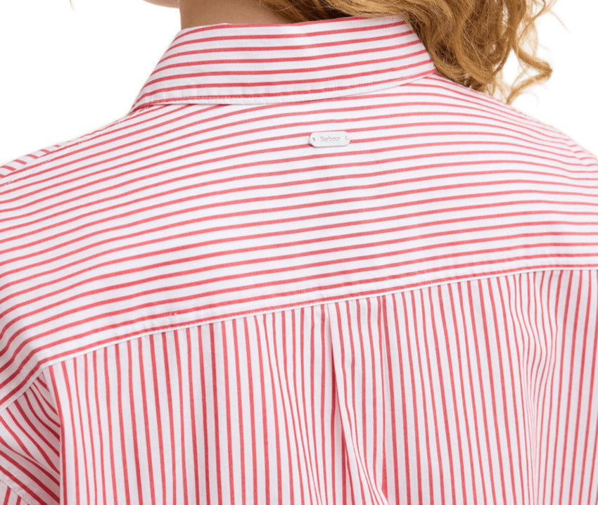 Red Stripe Cotton Shirt