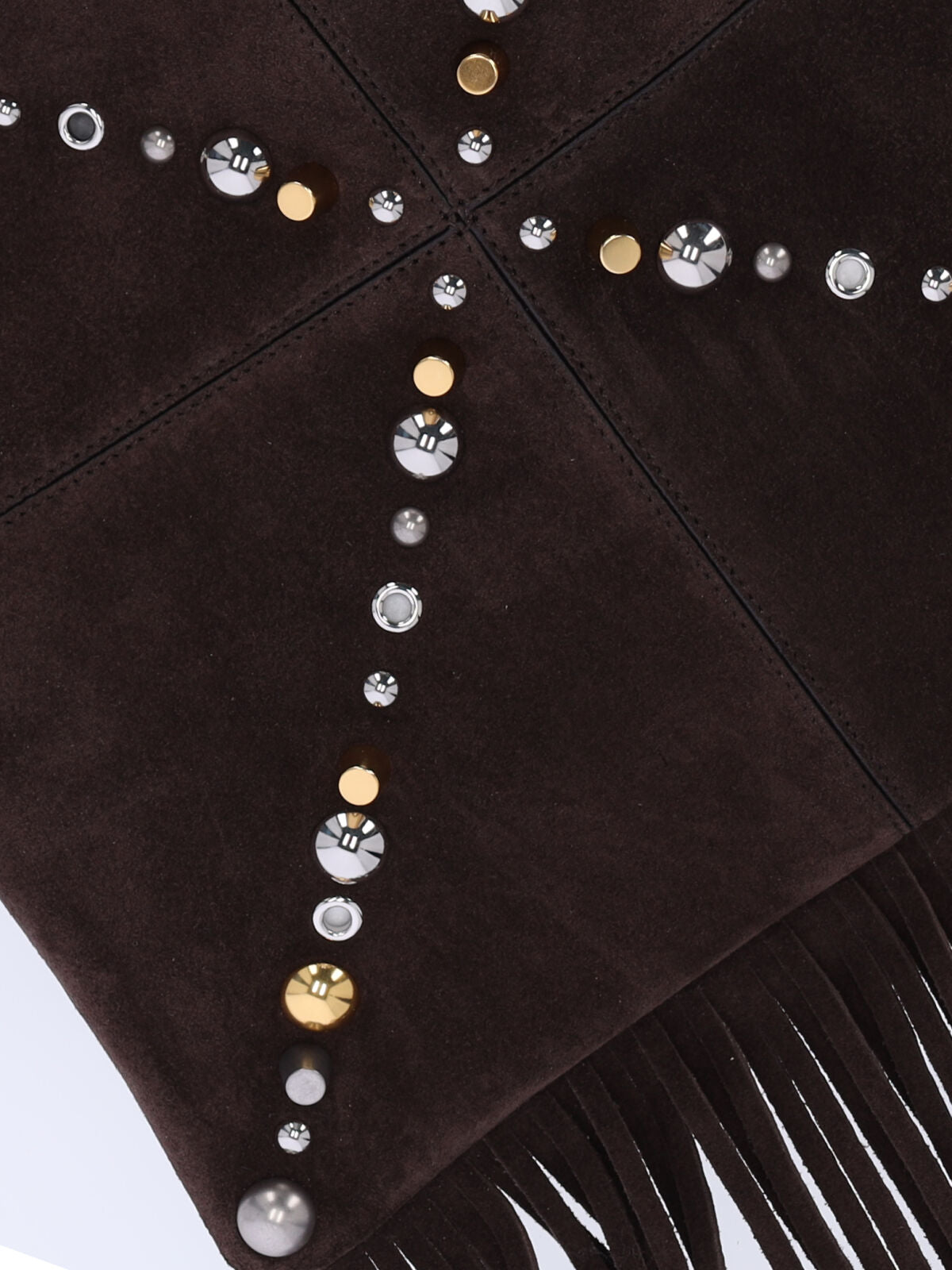 Brown Suede Shoulder Bag with Adjustable Strap