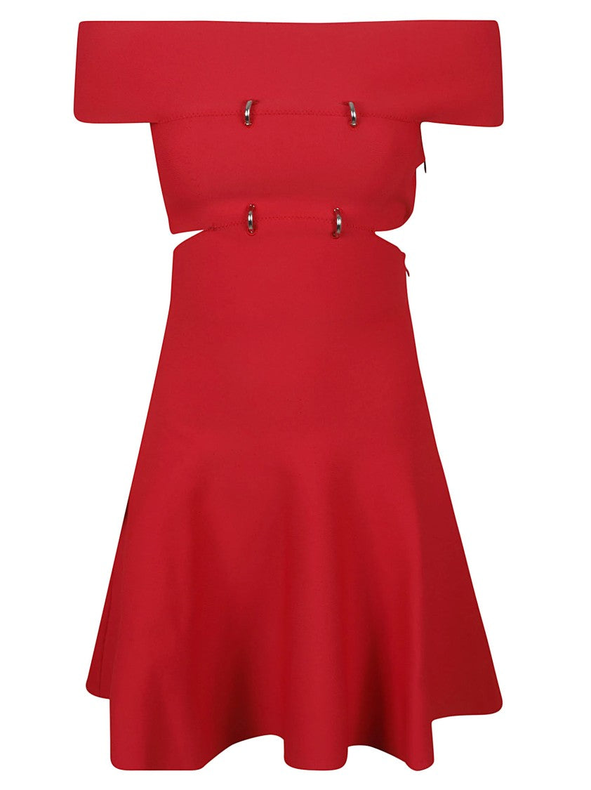 Off-The-Shoulder Dress With Cut-Out Details