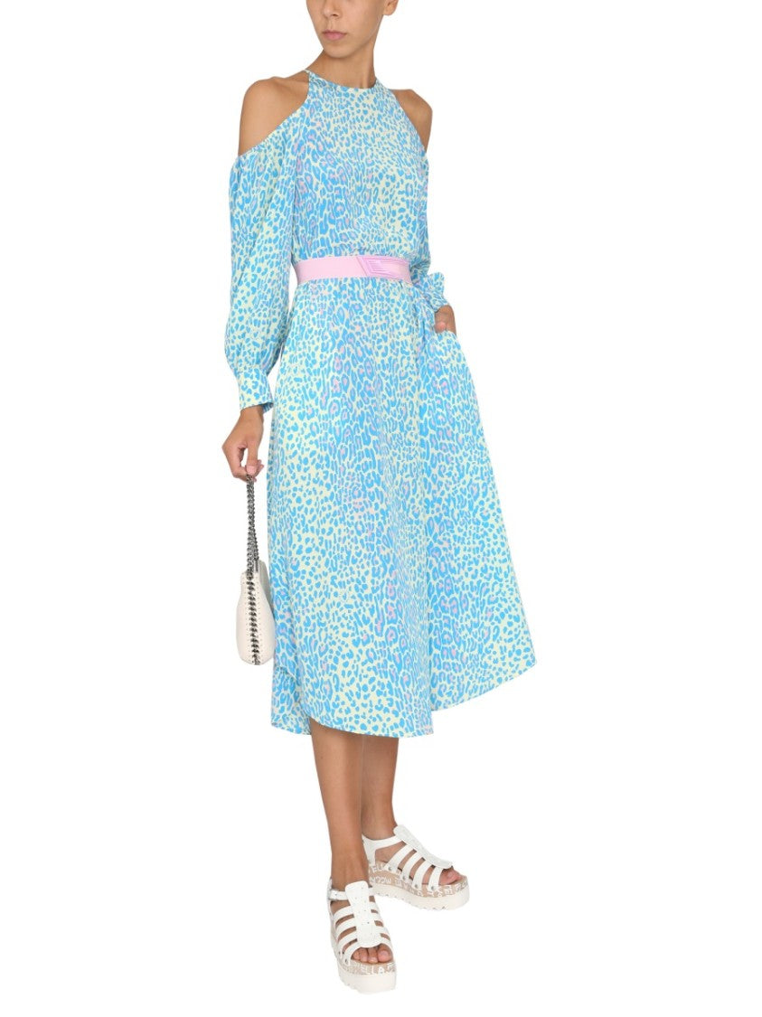 Midi Dress With Animal Print