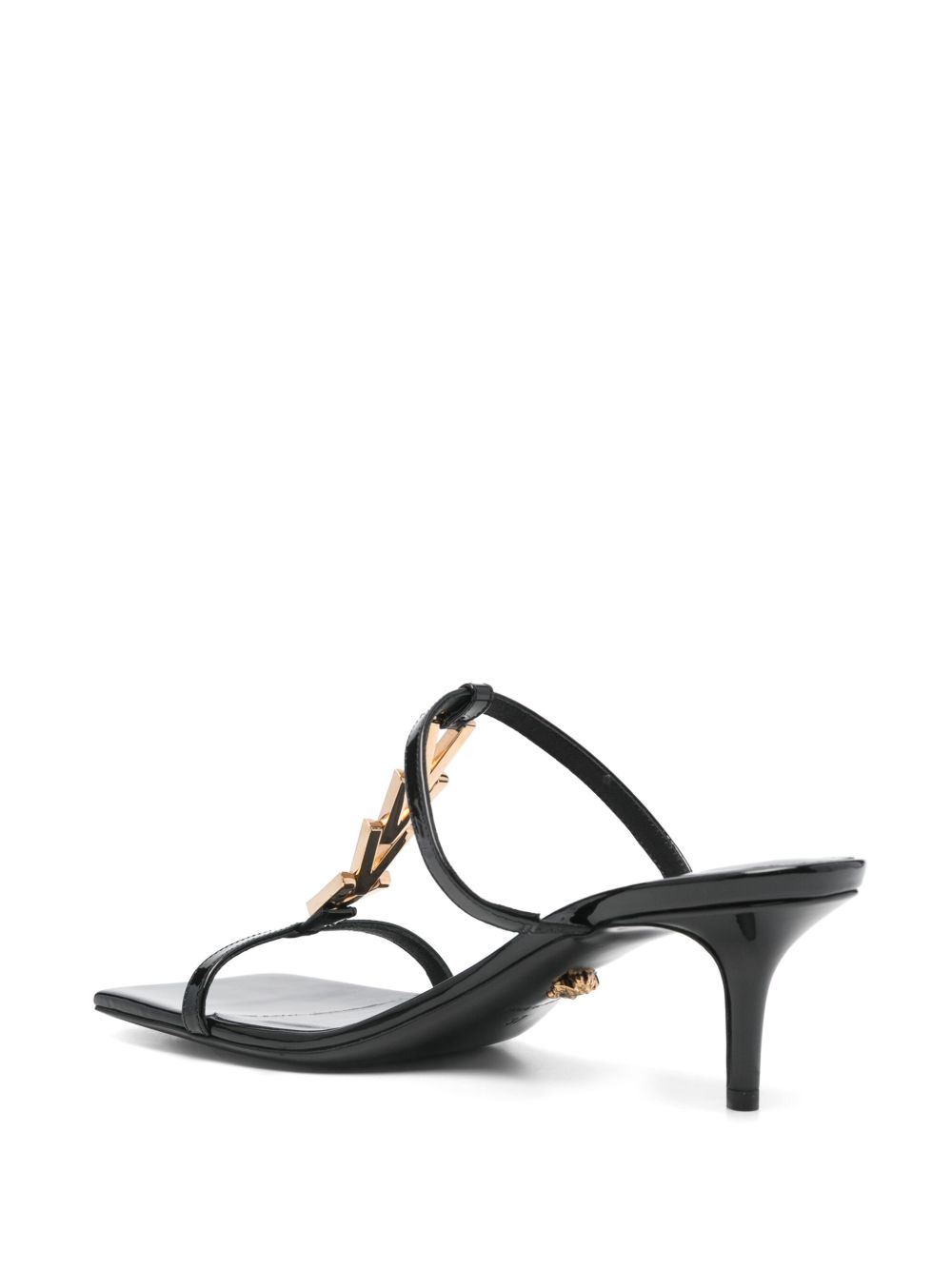 Black Sandals with Mid Heel