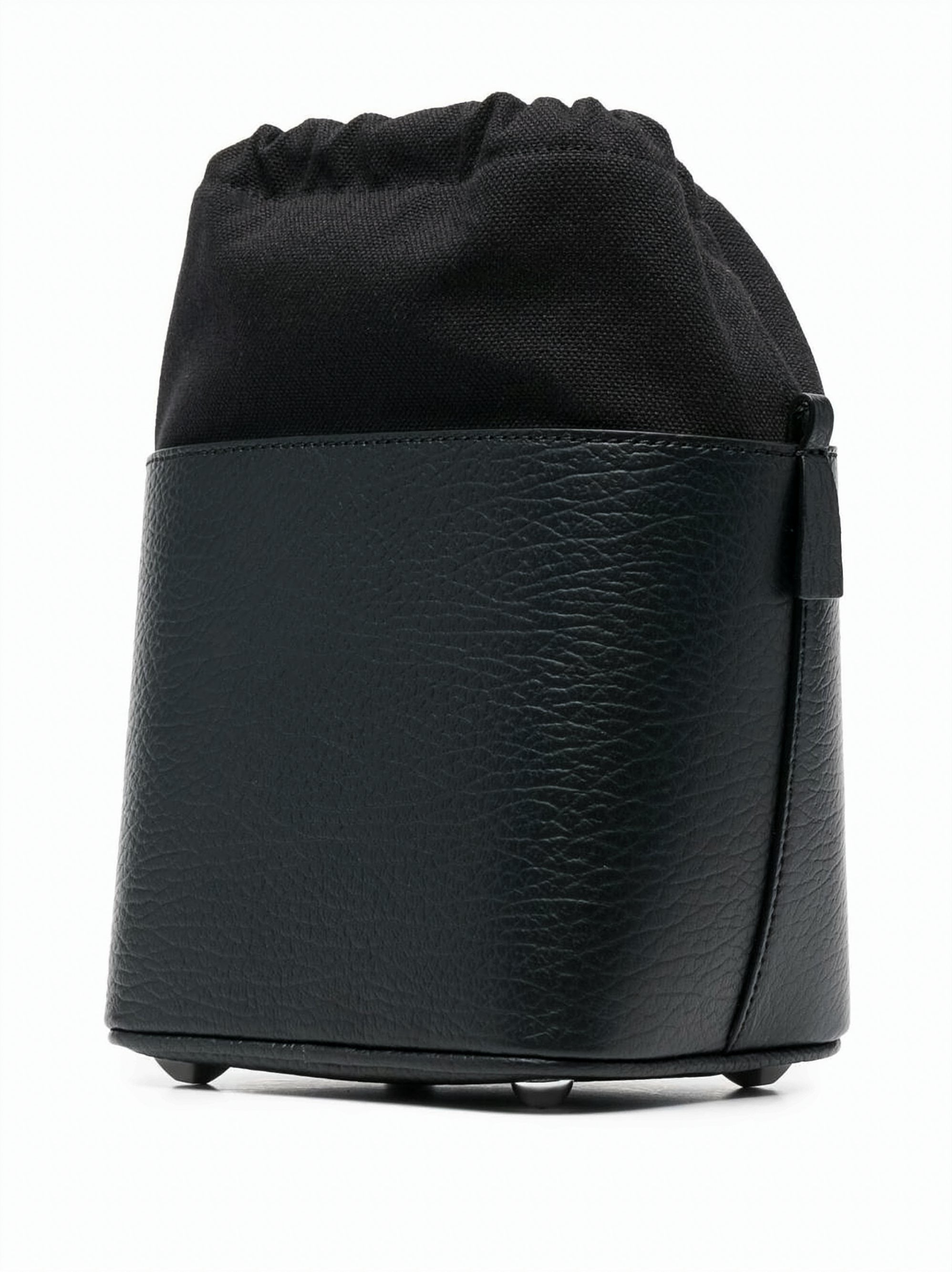 Textured Calf Leather Small Bucket Bag