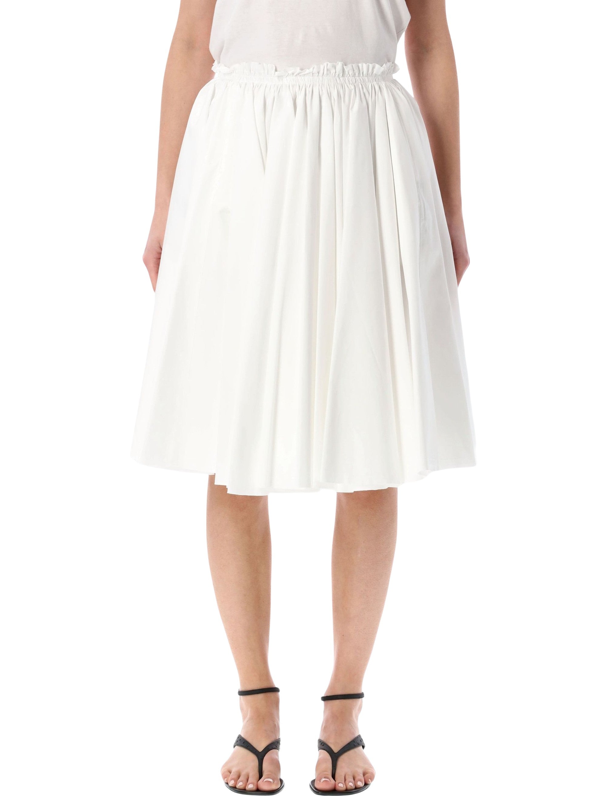 Cotton Midi Corolla Skirt