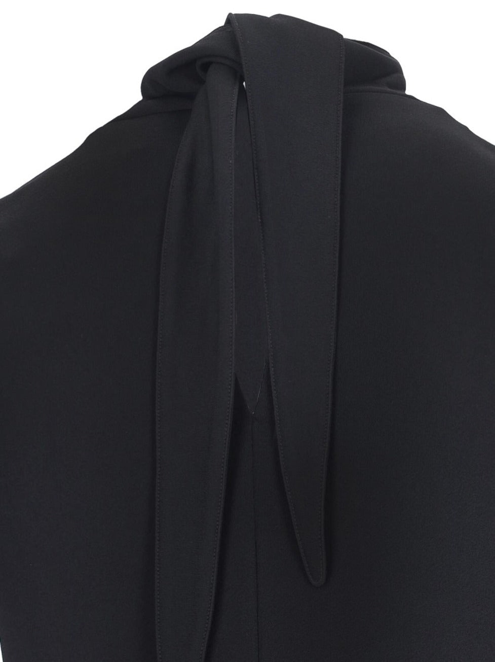Layered Midi Dress – Black