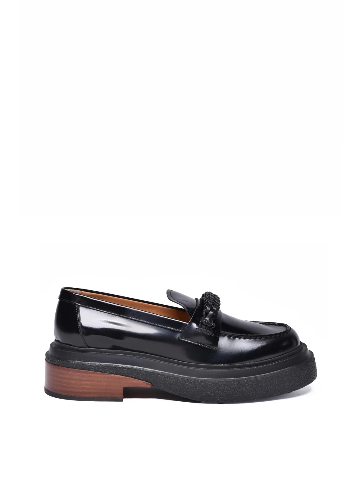 Heeled Loafer - Black