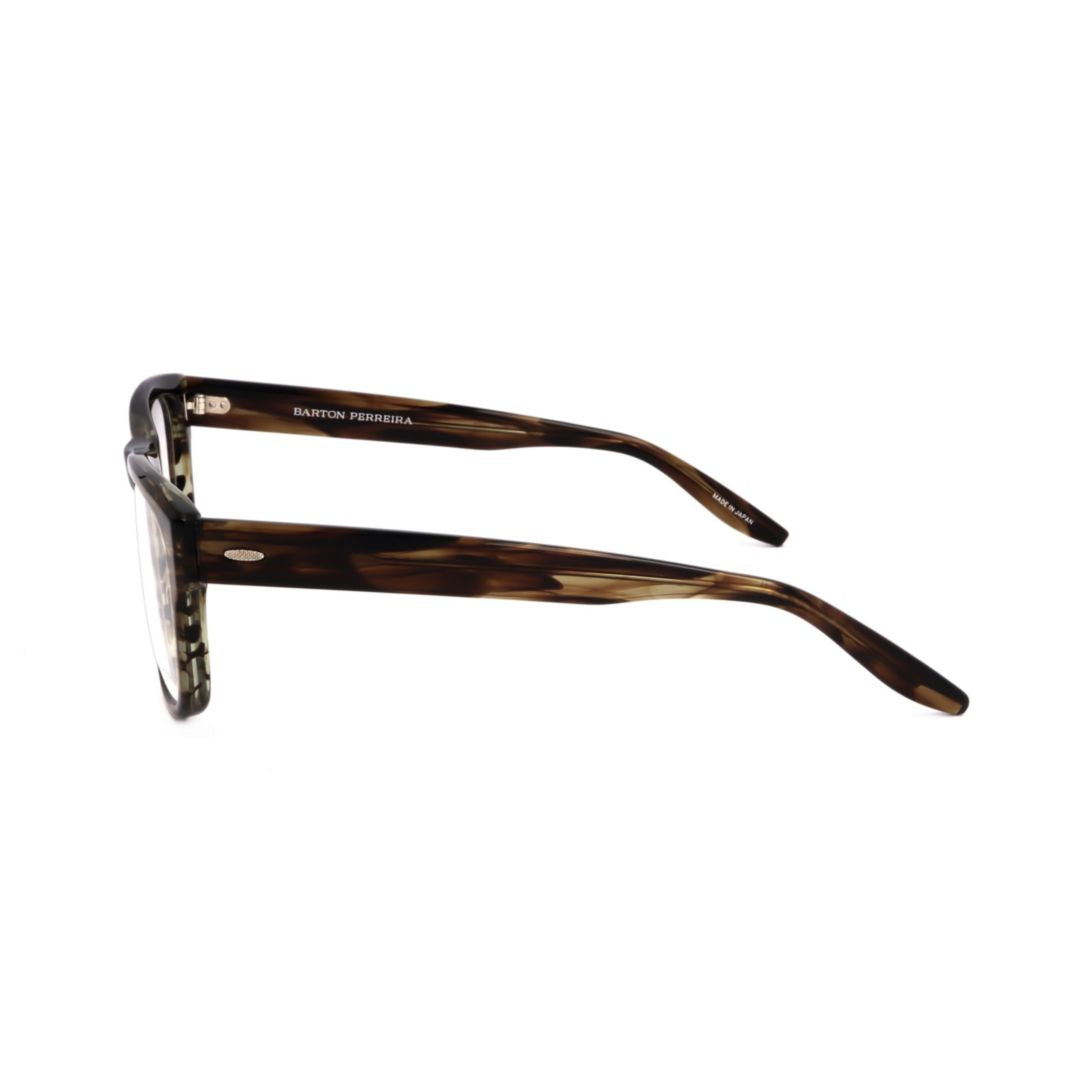 Bp5192 542ej Classic Rectangular Tortoiseshell Eyeglasses with Metallic Accents