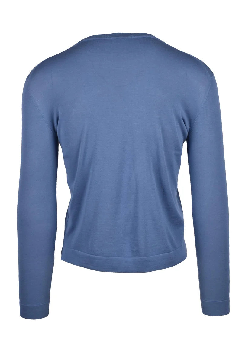 Blue Crew Neck Sweater