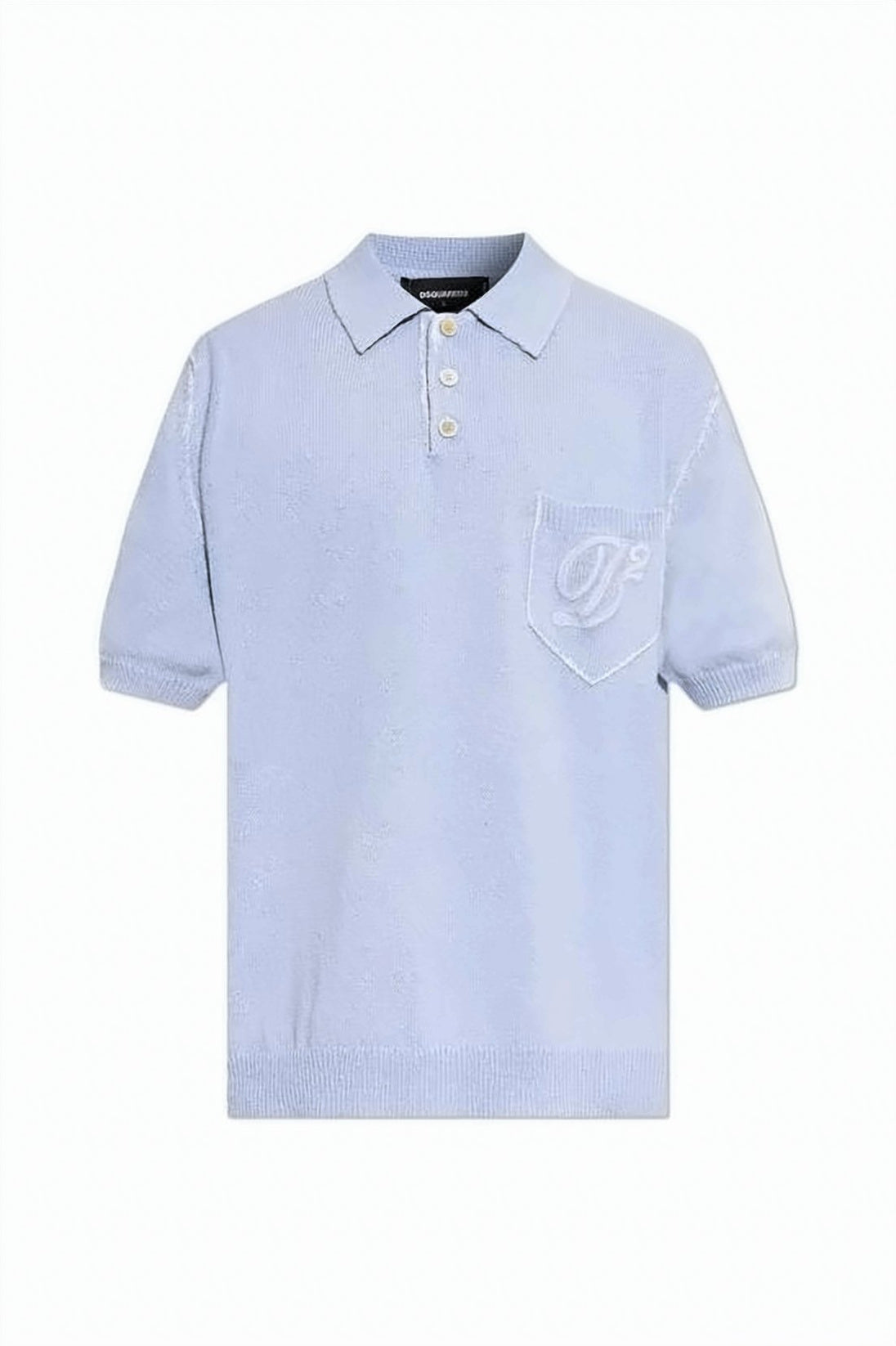 Short-Sleeved Polo Shirt with Classic Collar and Embroidered Pocket
