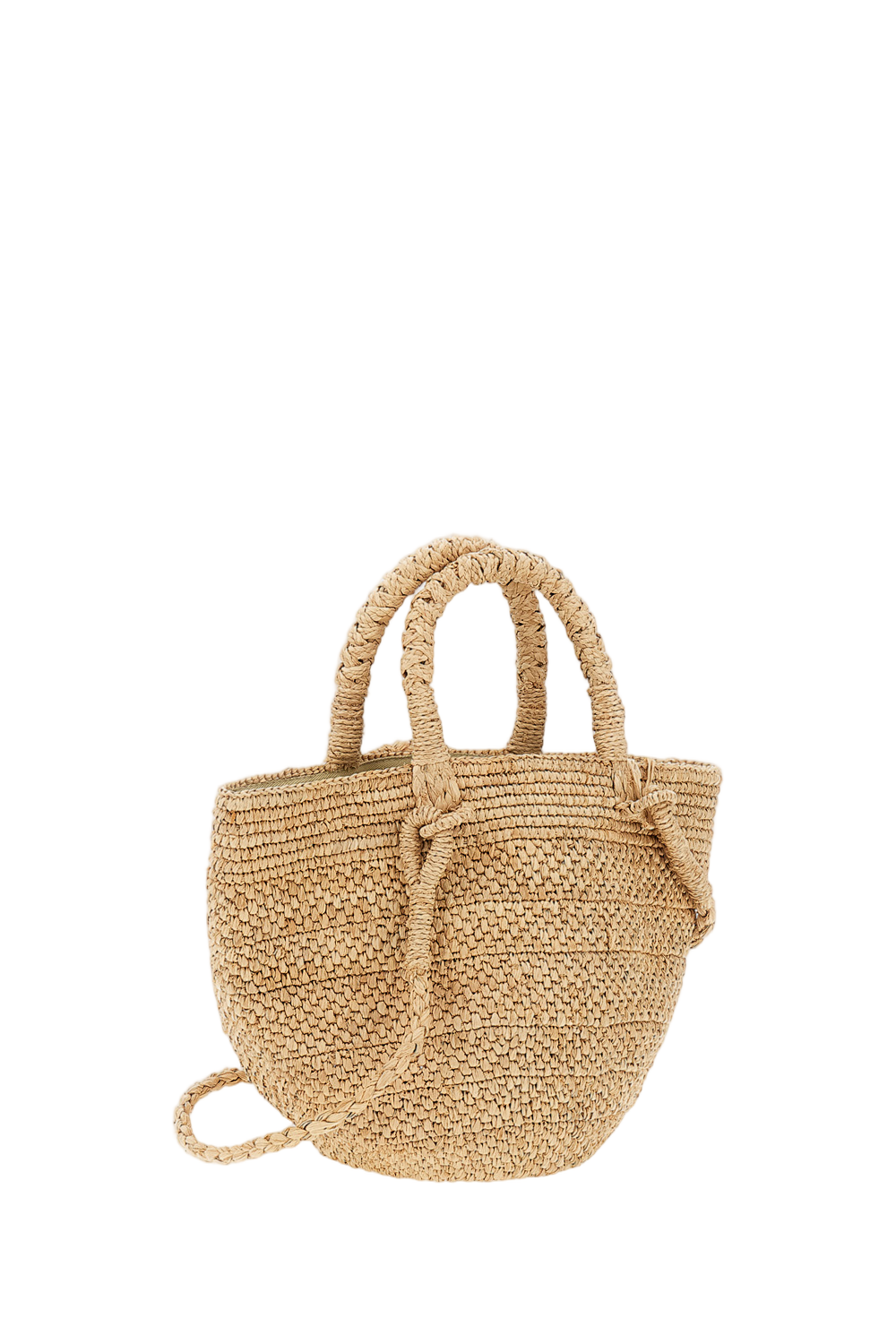 Beige Arona Raffia Bag