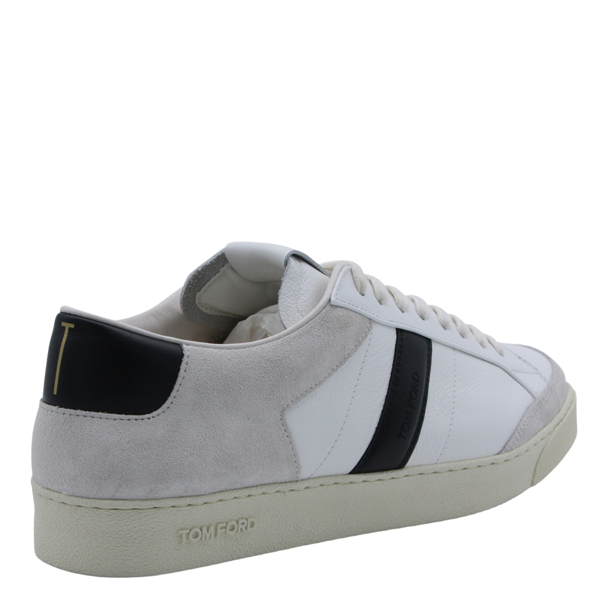 Low-Top Sneakers with Grey Suede Overlays