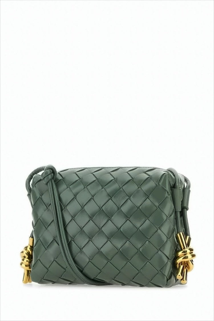 Woven Leather Crossbody Bag