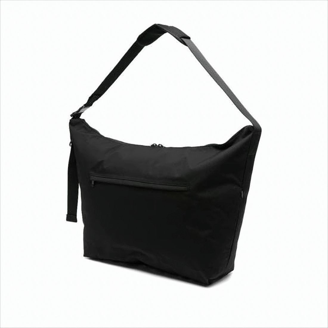 Large Minimalist Shoulder Bag with Embossed Logo