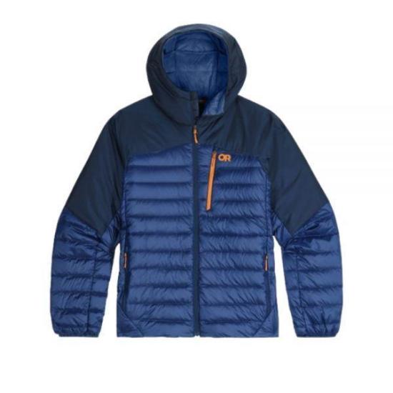 Quilted Padded Outdoor Jacket With Contrasting Fabric And Functional Pockets