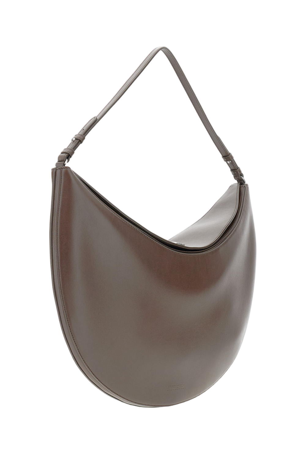 Half-Moon Calf Leather Shoulder Bag
