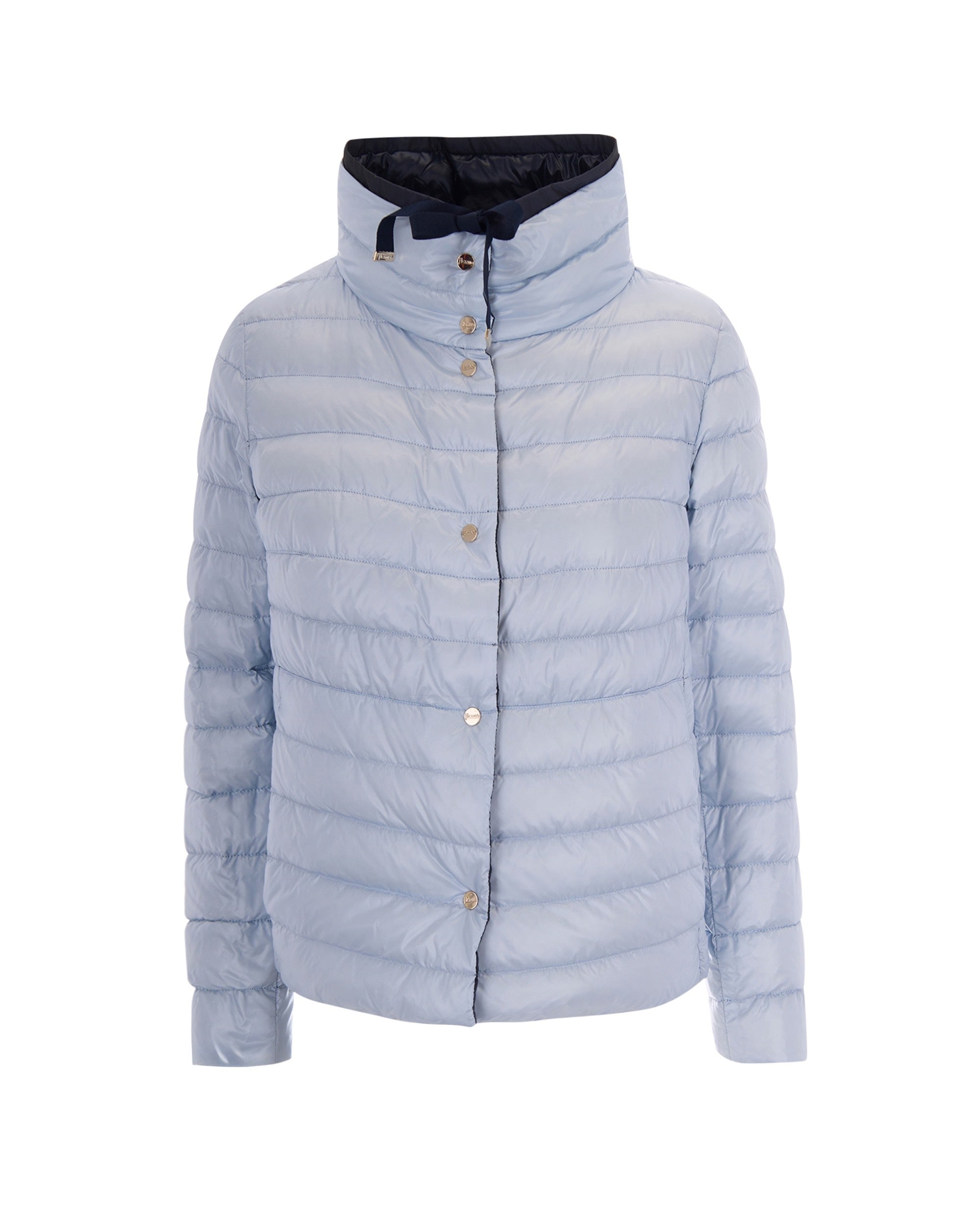 Reversible Down Jacket In Dark Blue