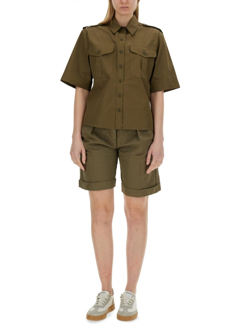 Short-Sleeved Cotton Shirt