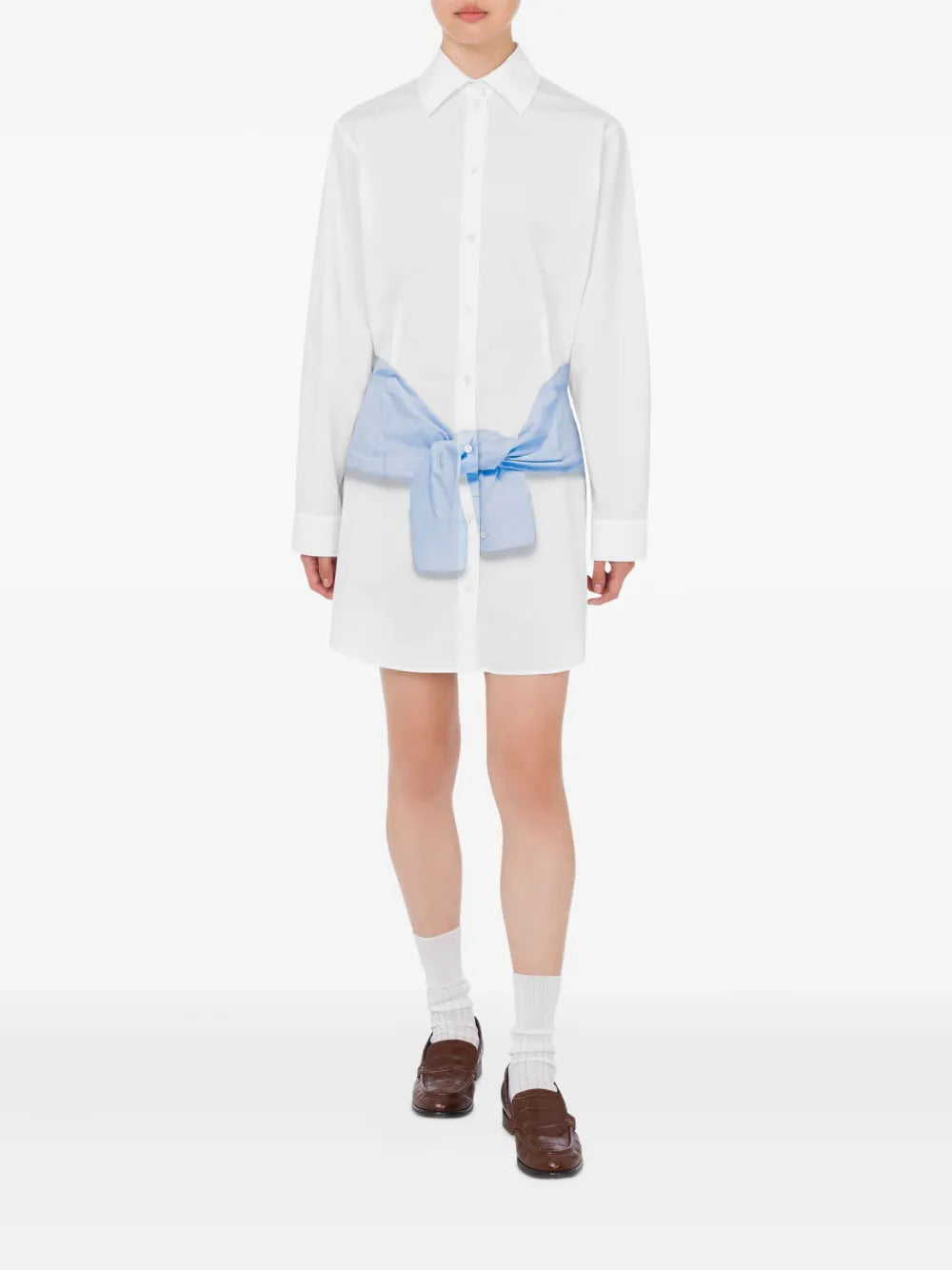 Mini Dress with Classic Collar