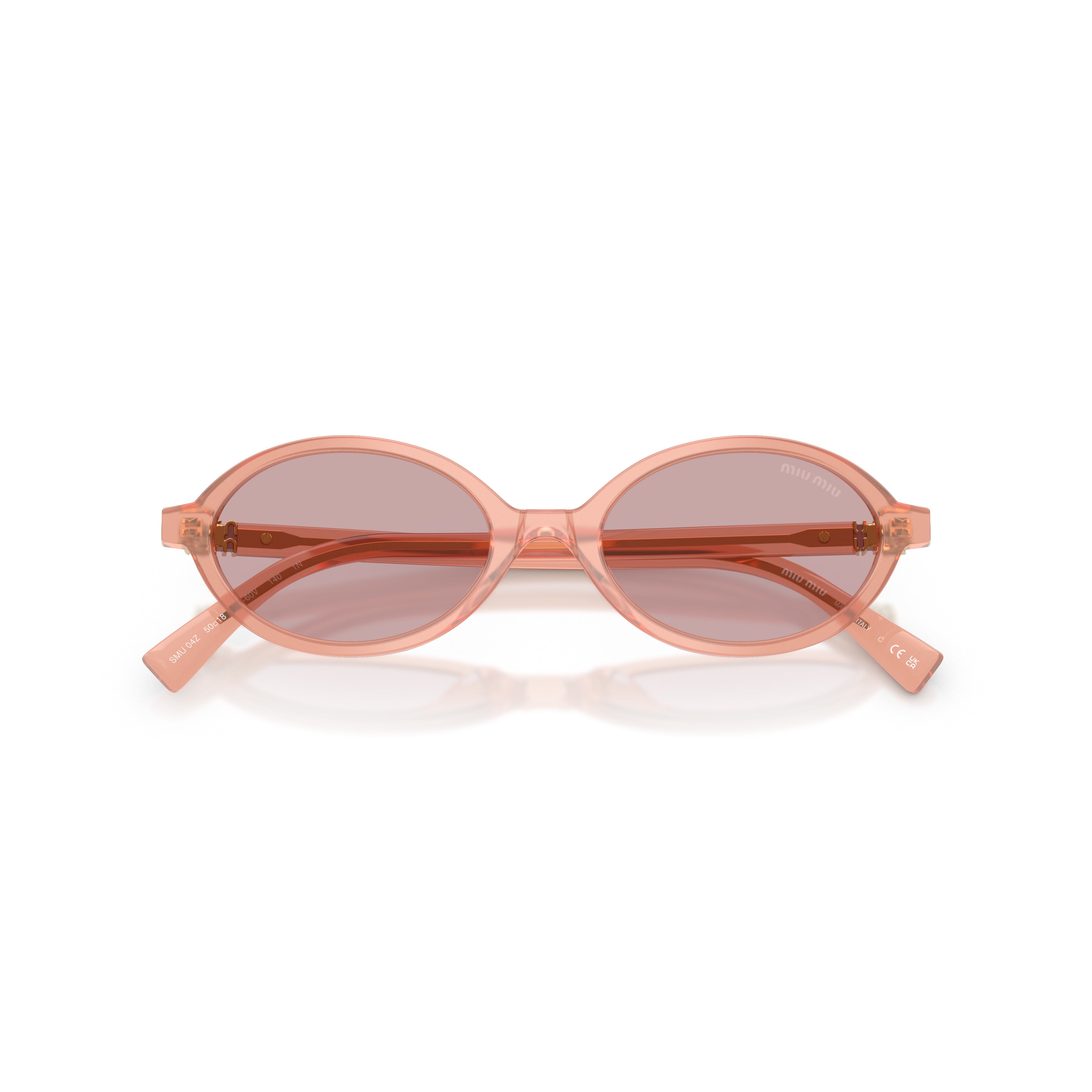 0mu 04zs Translucent Acetate Oval Sunglasses