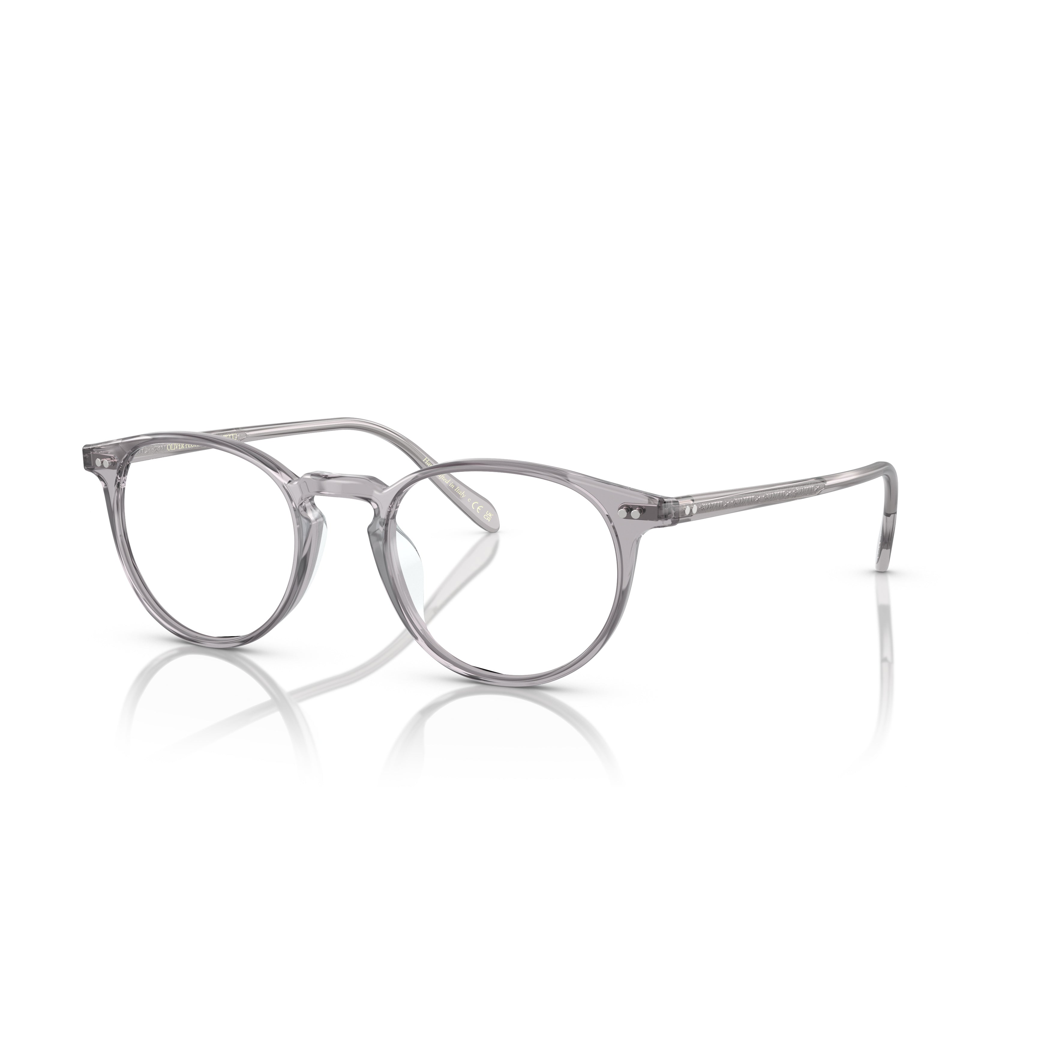 0ov5004 Translucent Acetate Eyeglasses with Rounded Shape