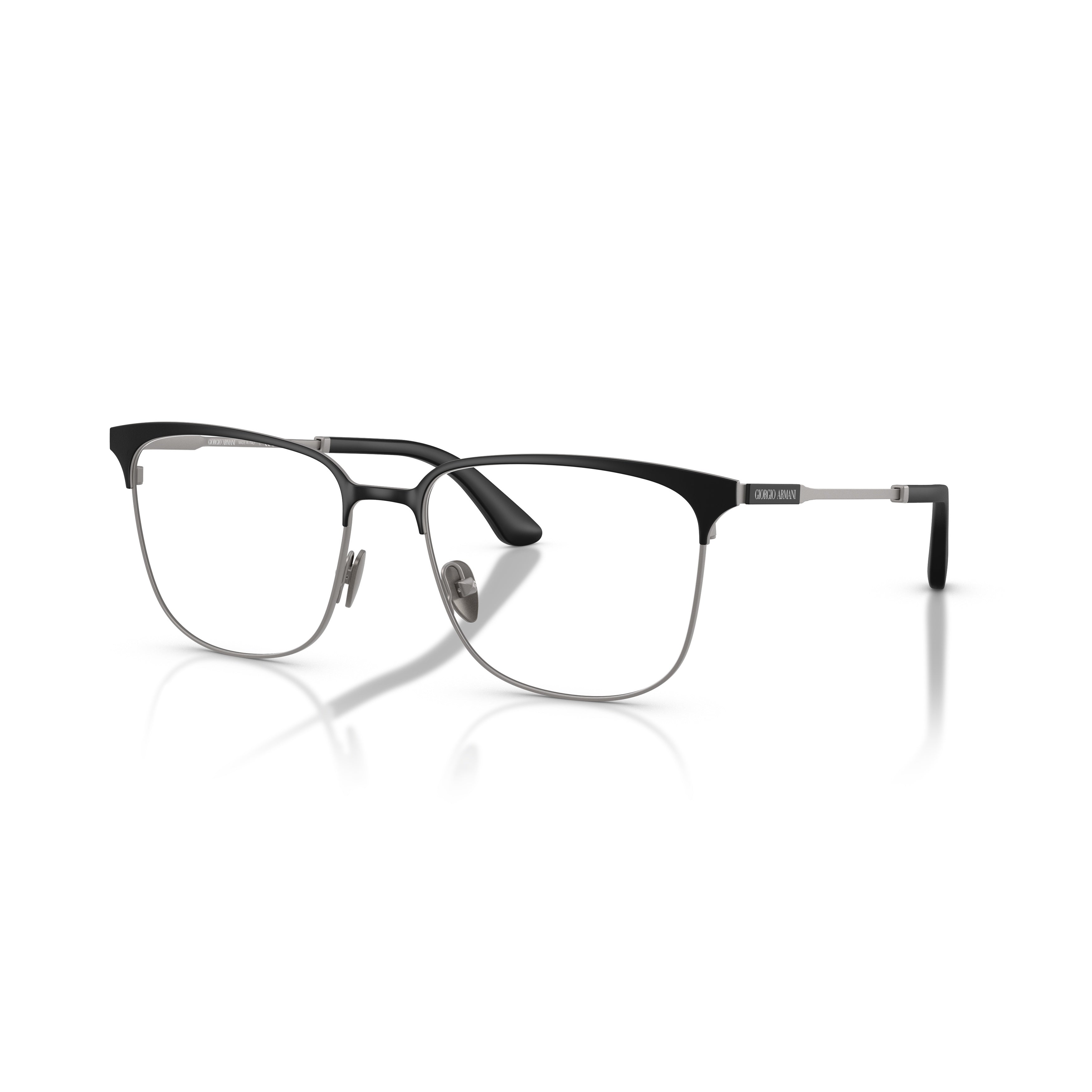 0ar5163 Semi-Rimless Metal Frame Eyeglasses with Adjustable Nose Pads