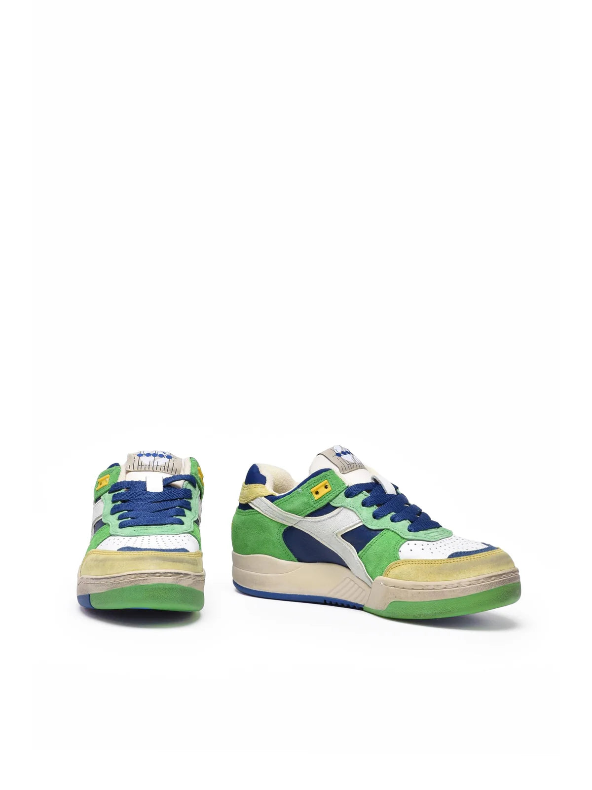 Green Leather Polyester B.560 Sneakers