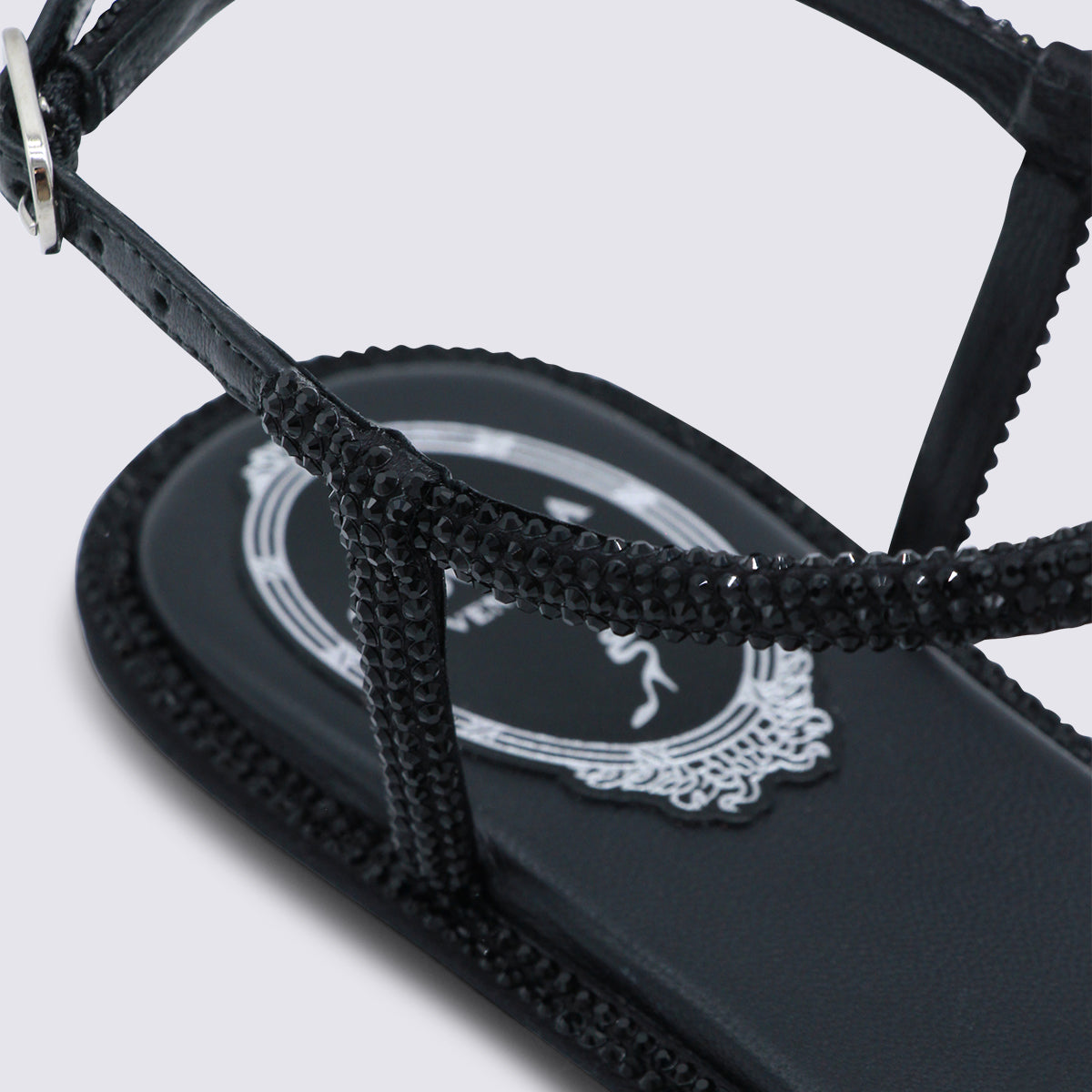 Black Leather Flats