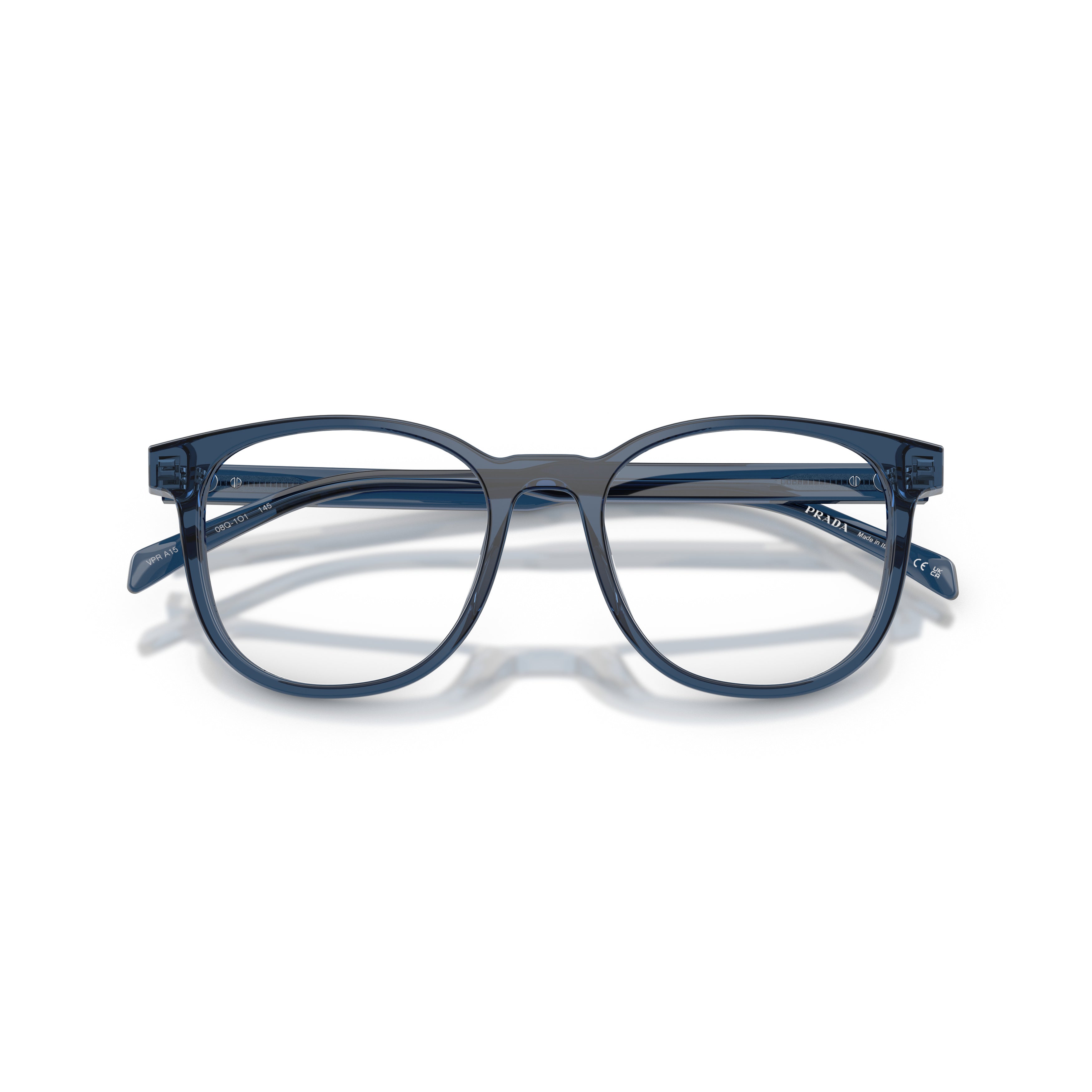 0pr A15v Translucent Acetate Square Frame Eyeglasses