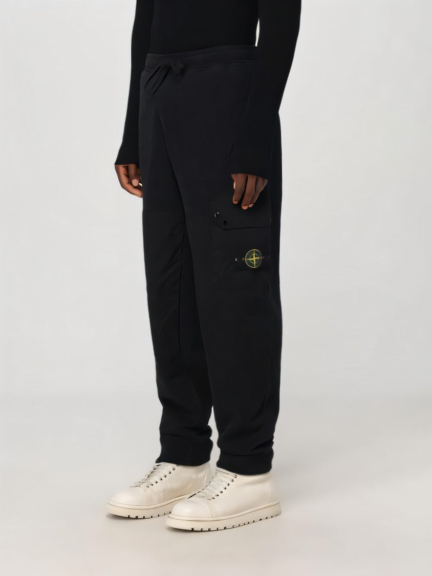 Jogger Pants With Elastic Waistband And Cuffs