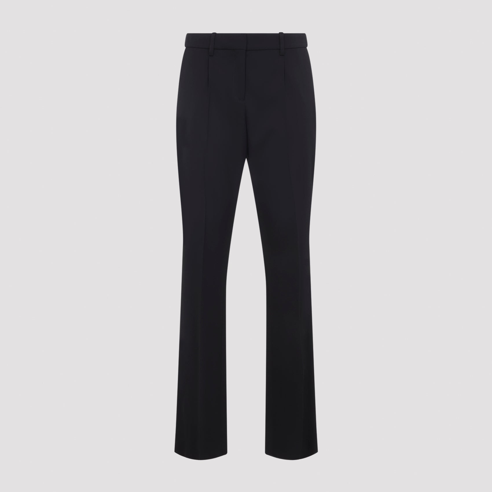 Wool Blend Tailored Trousers