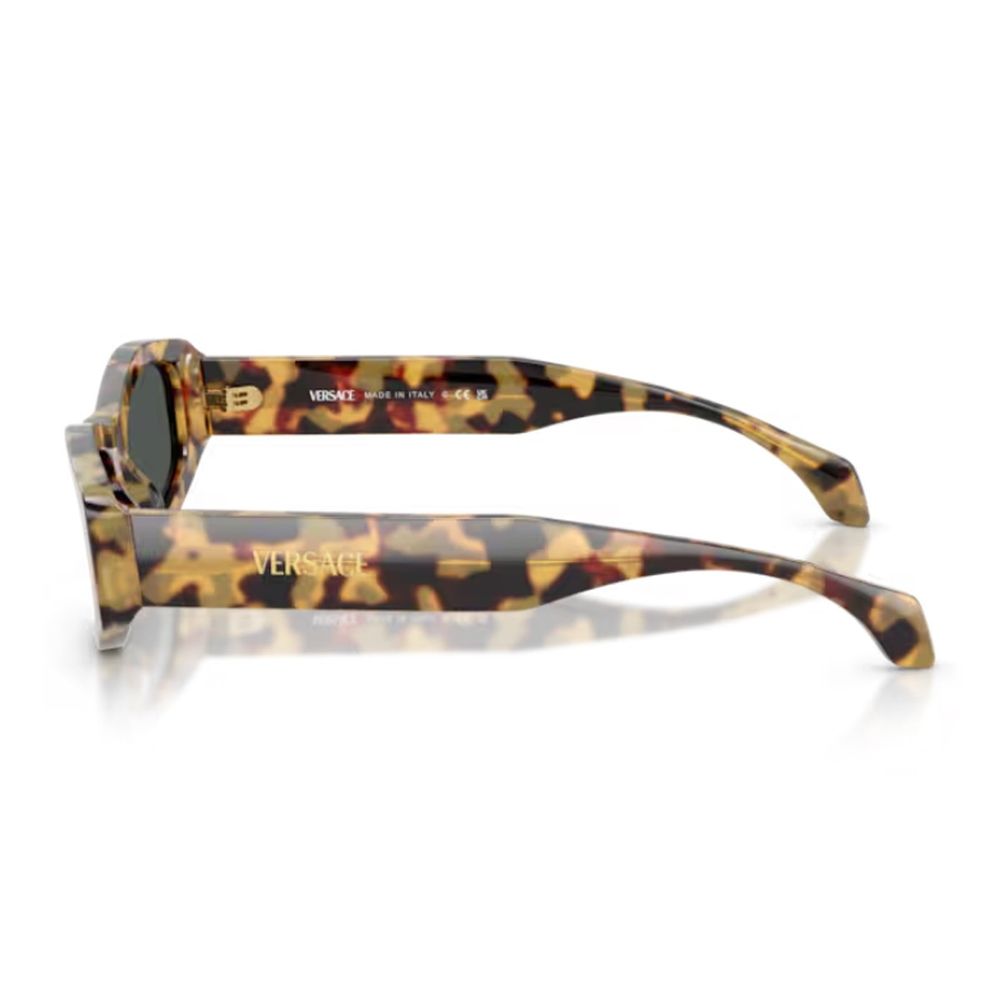 0Ve4487U Signature Three-Dimensional Geometric Havana Sunglasses