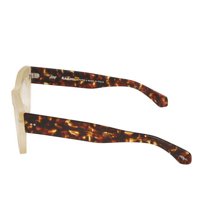 Ariete Translucent Beige and Tortoiseshell Frame Eyeglasses