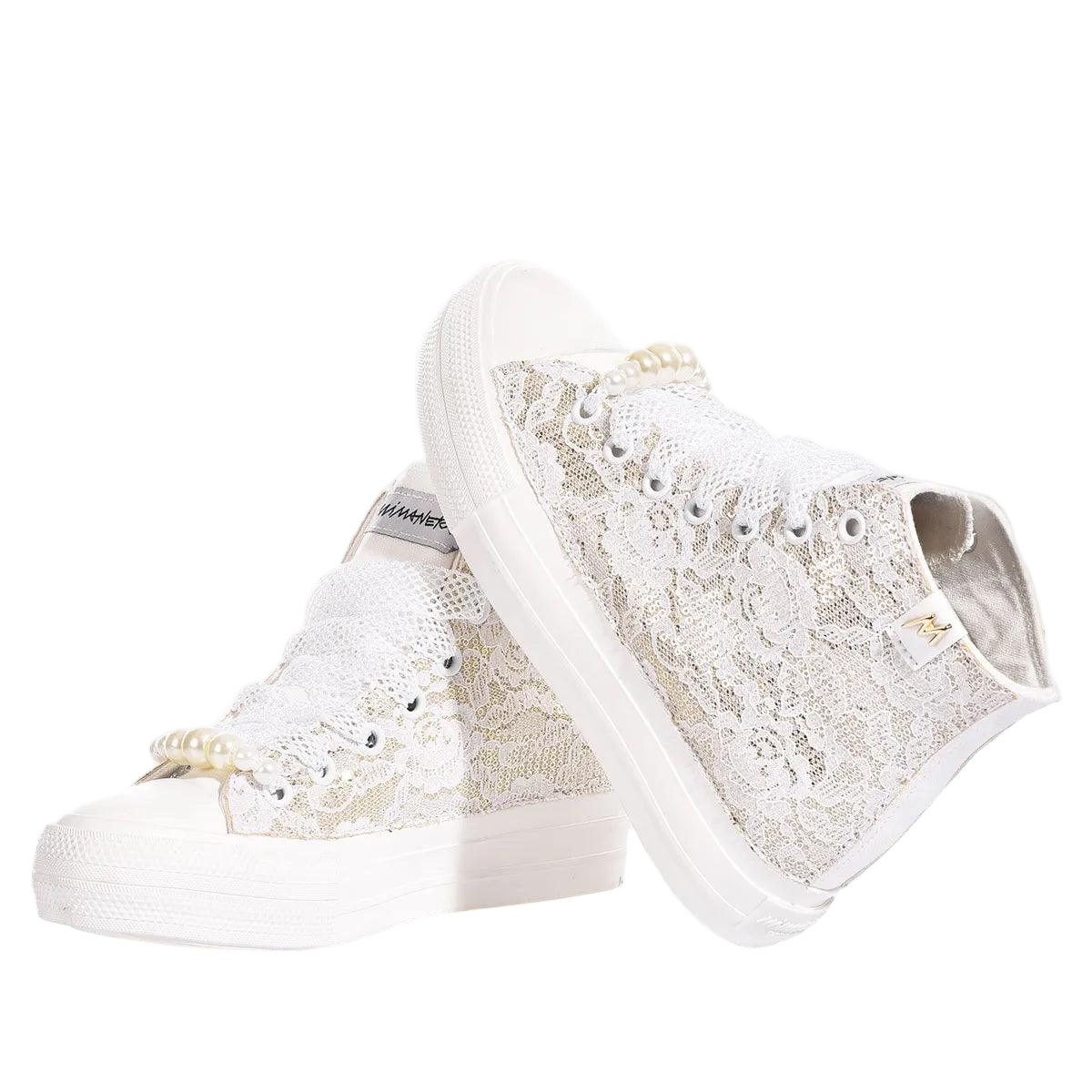 Mimanera Airlines Platform Bea Gold Sneakers