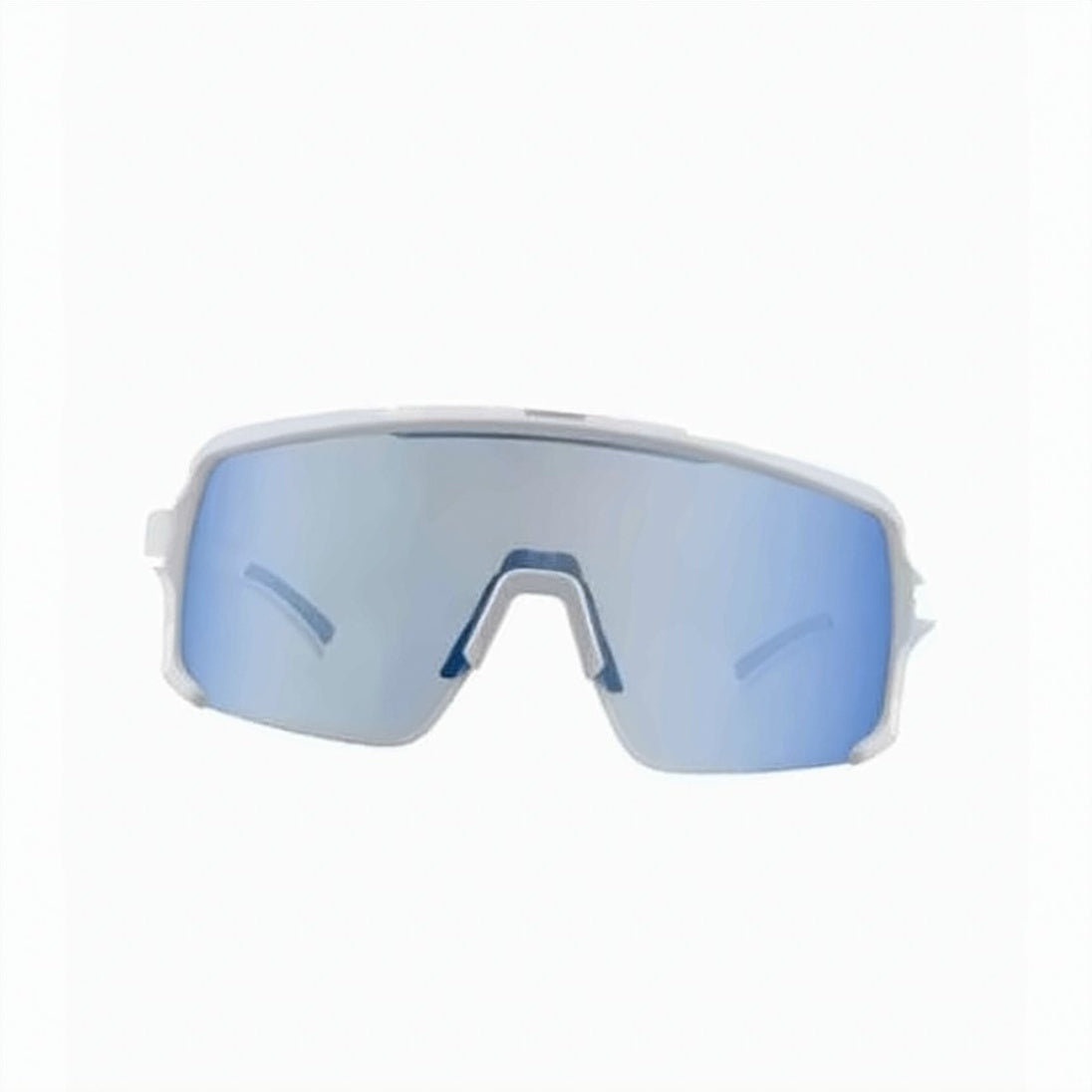 Wide Shield Lens Sunglasses with Design