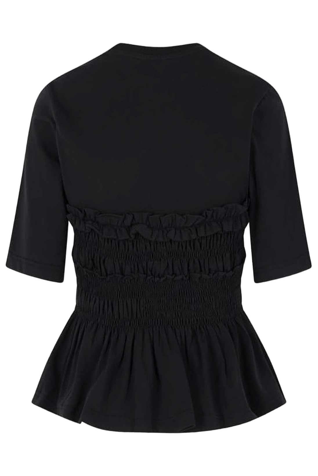 Intricate Ruffled Peplum Top