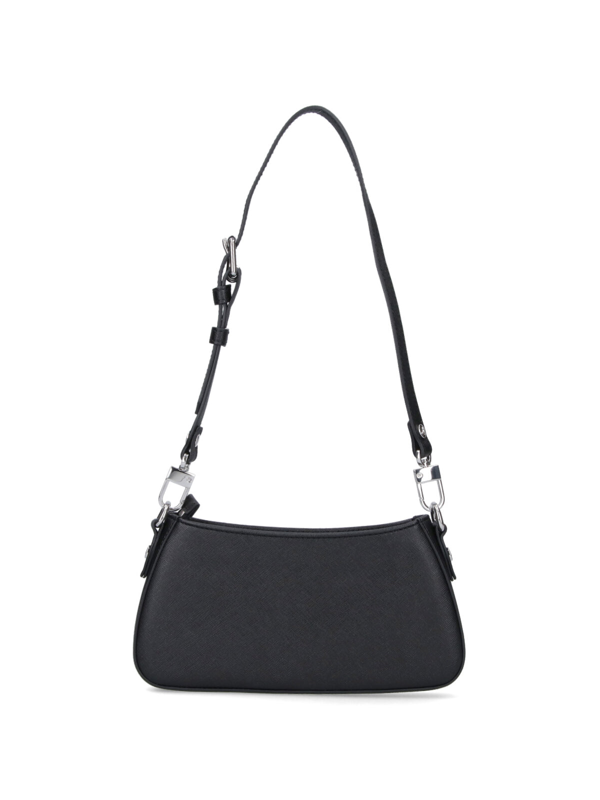 "Tasha" Shoulder Bag In Black Fabric