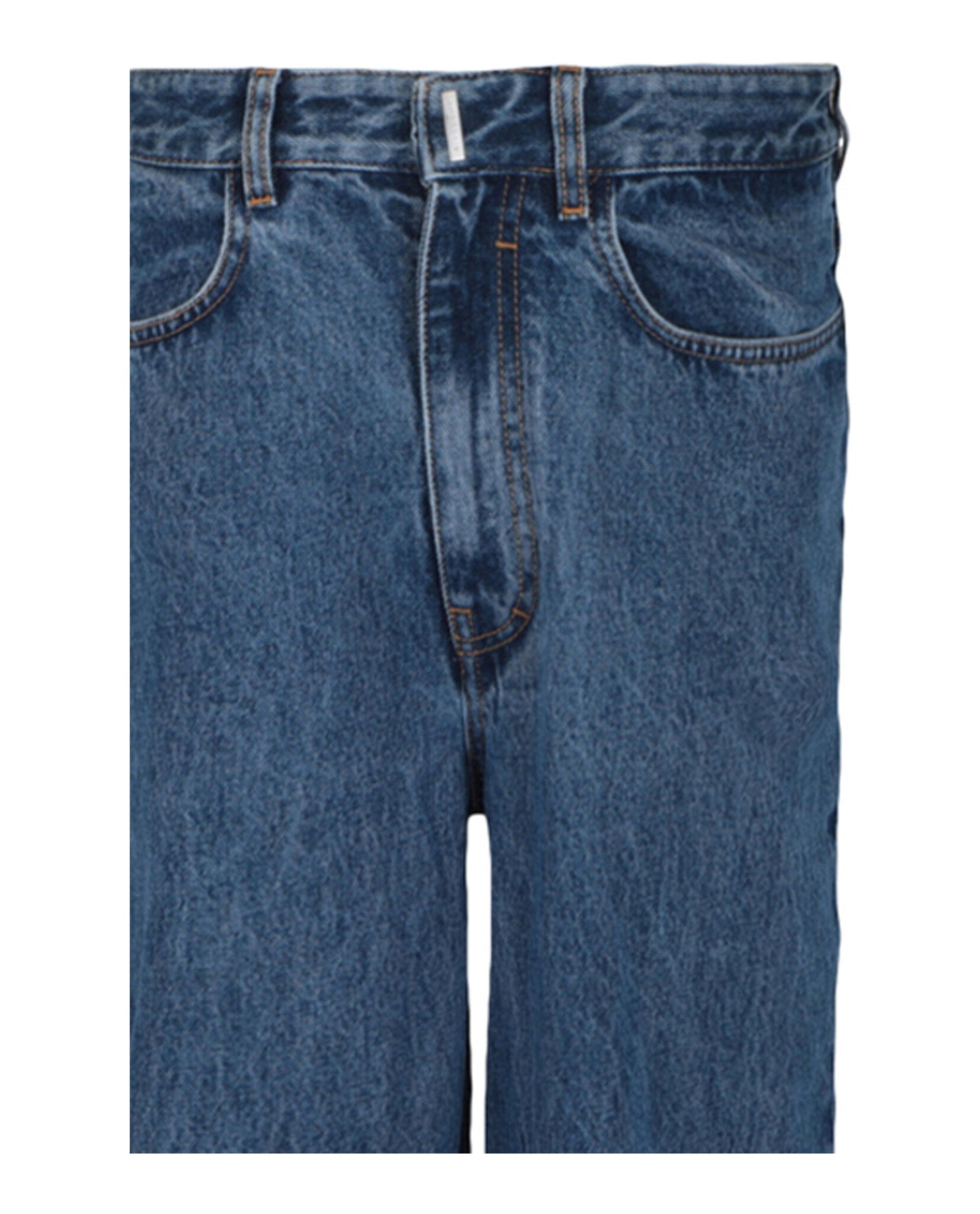 Low Crotch Wide-Leg Jeans