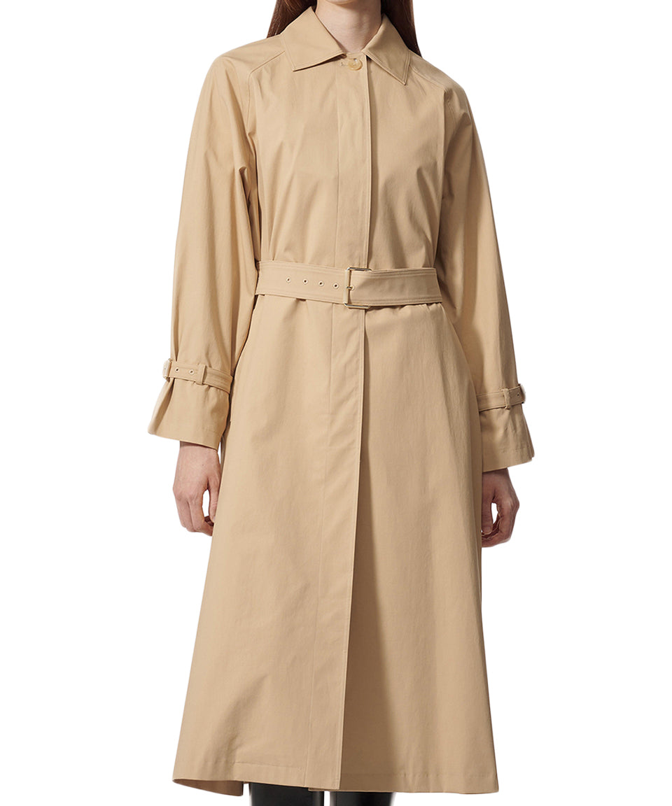 Tailored Long Coat with Classic Collar