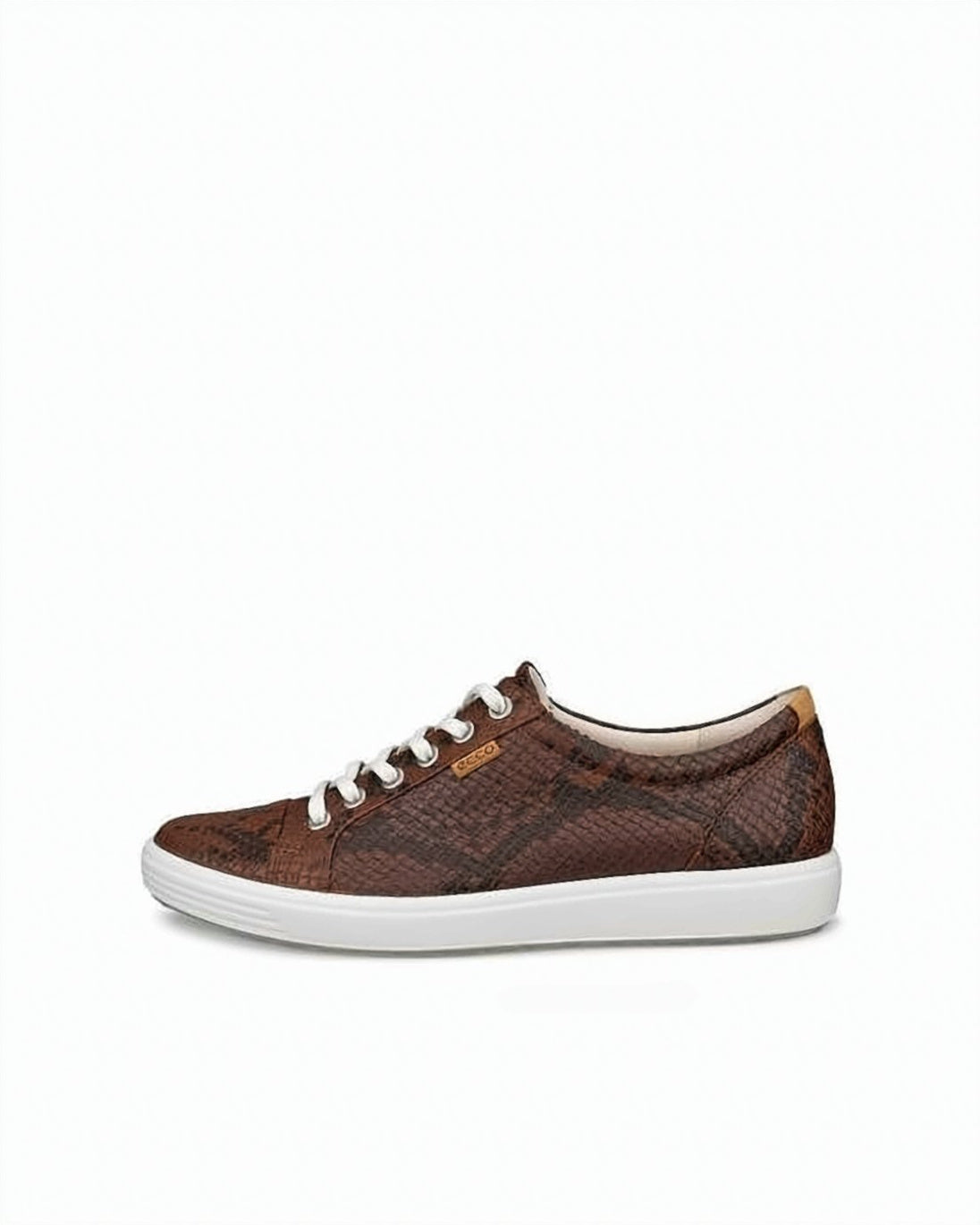 Deep Navy Leather Sneakers With Patterned Laces