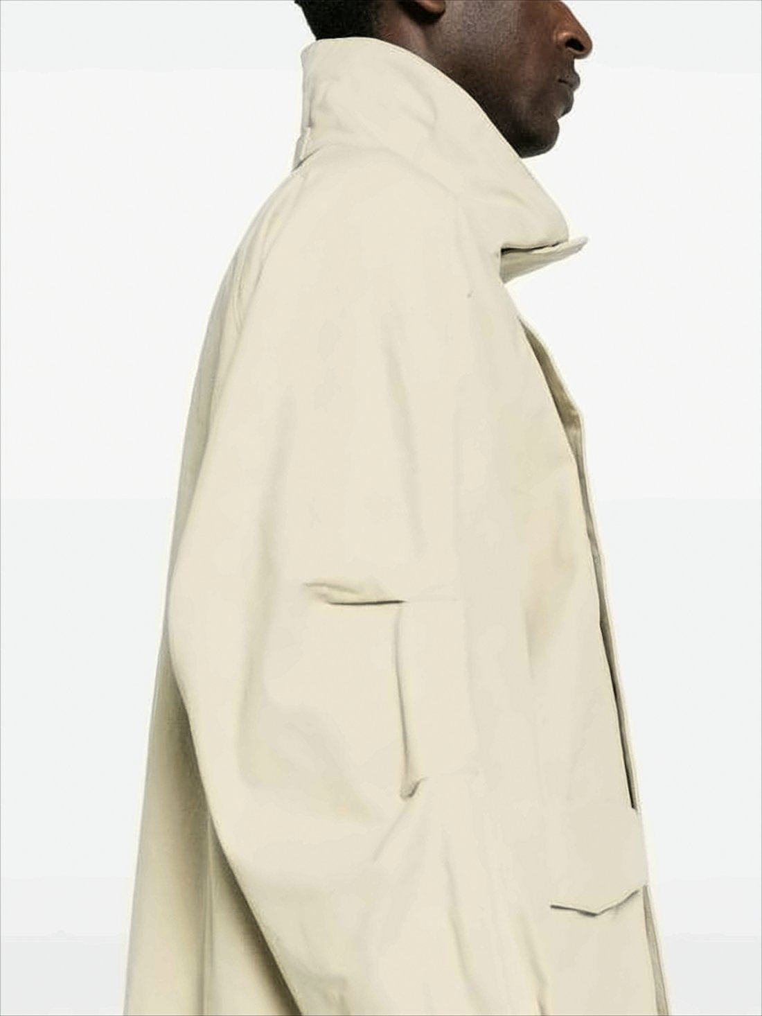 Boxy Cotton Jacket with Adjustable Cuffs