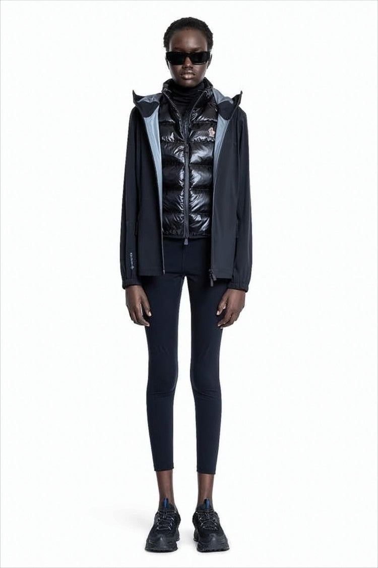 Black Moncler Jacket with Hood