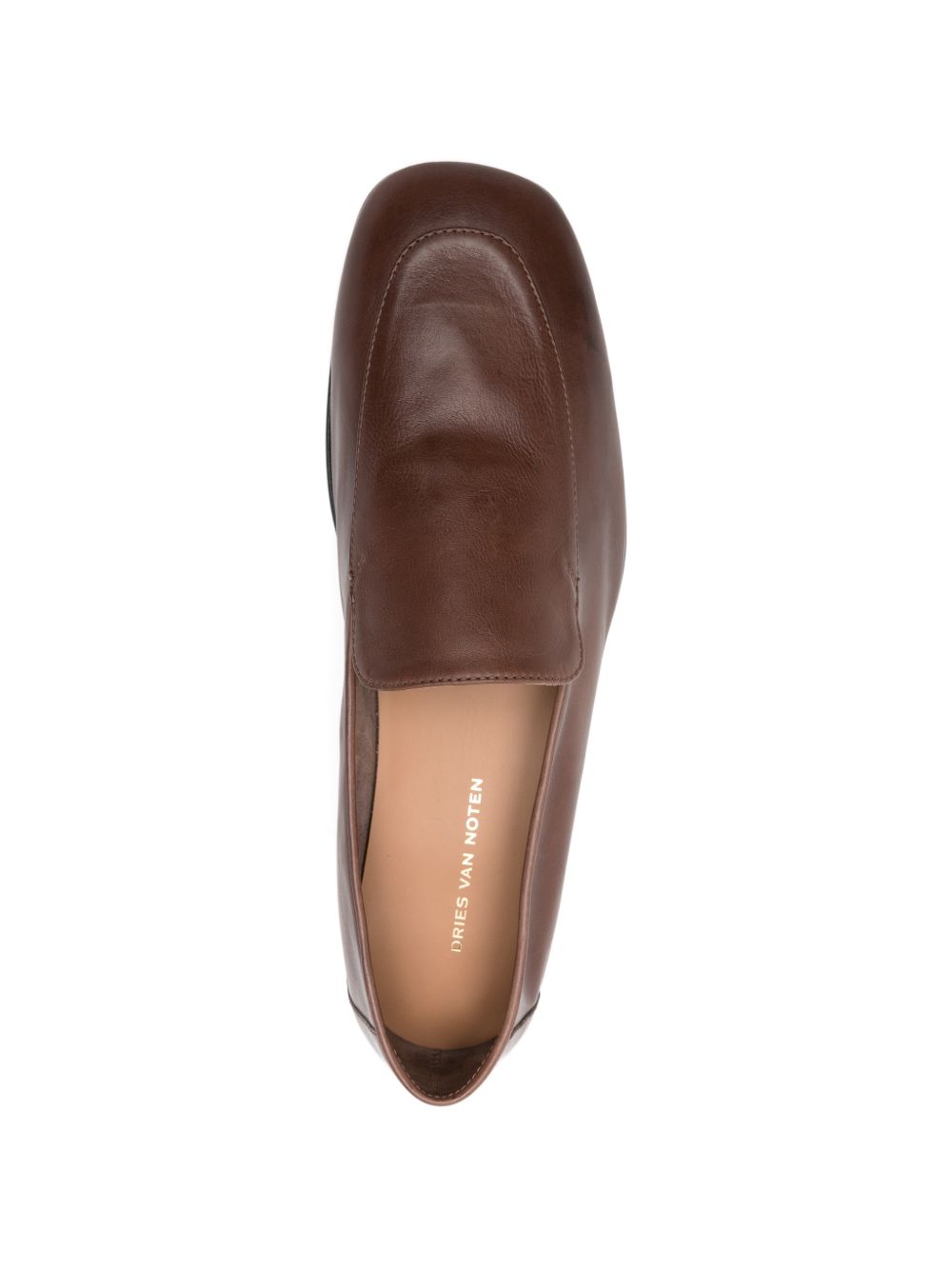 Brown Slip-On Shoes With Almond Toe