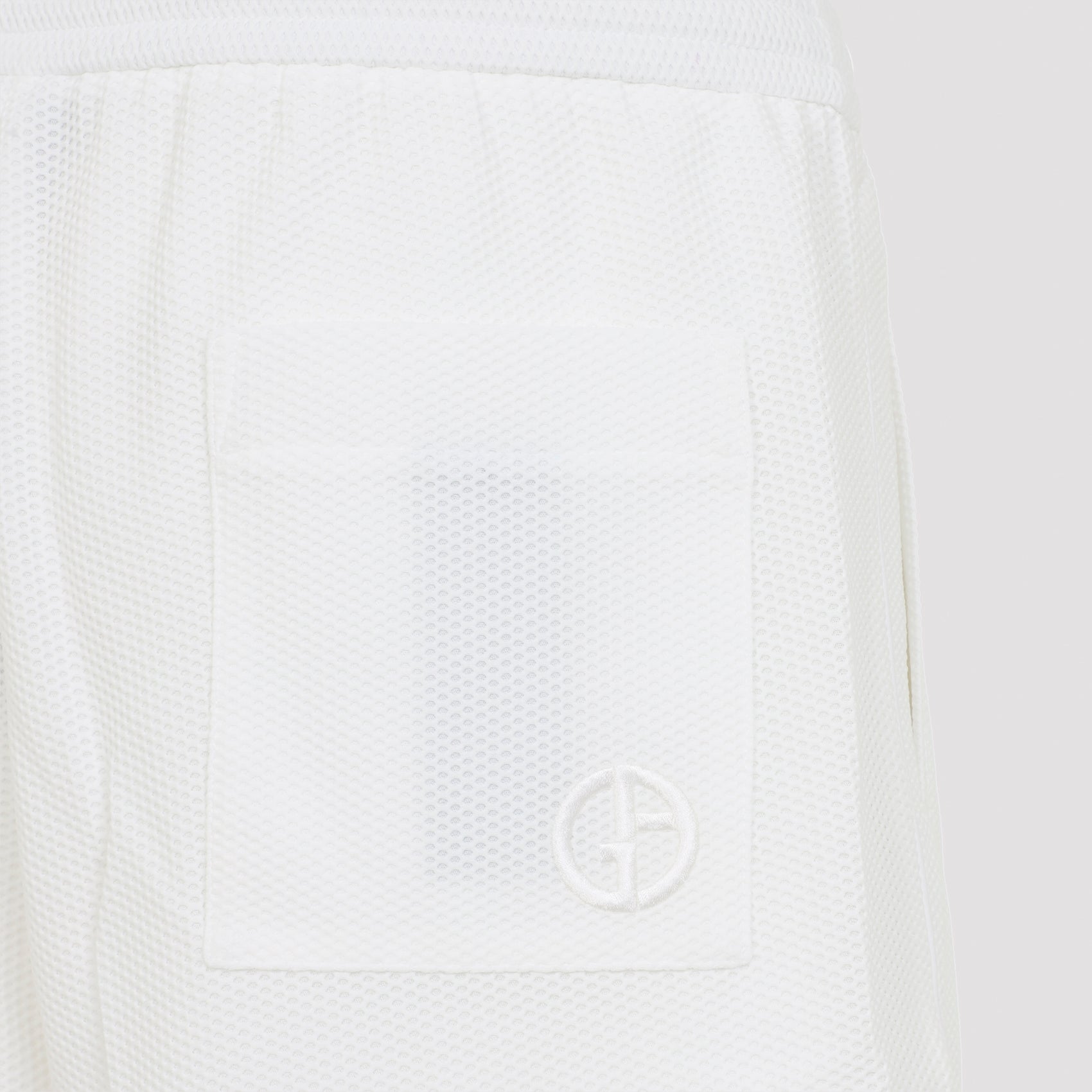 Bermuda Shorts With Elastic Waistband And Embroidered Detail