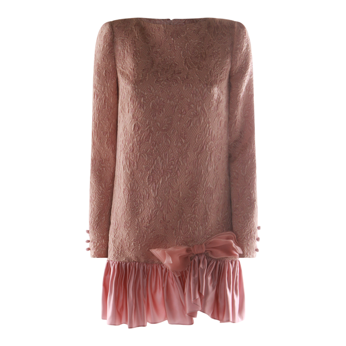 Floral Mini Dress with Ruffled Hemline