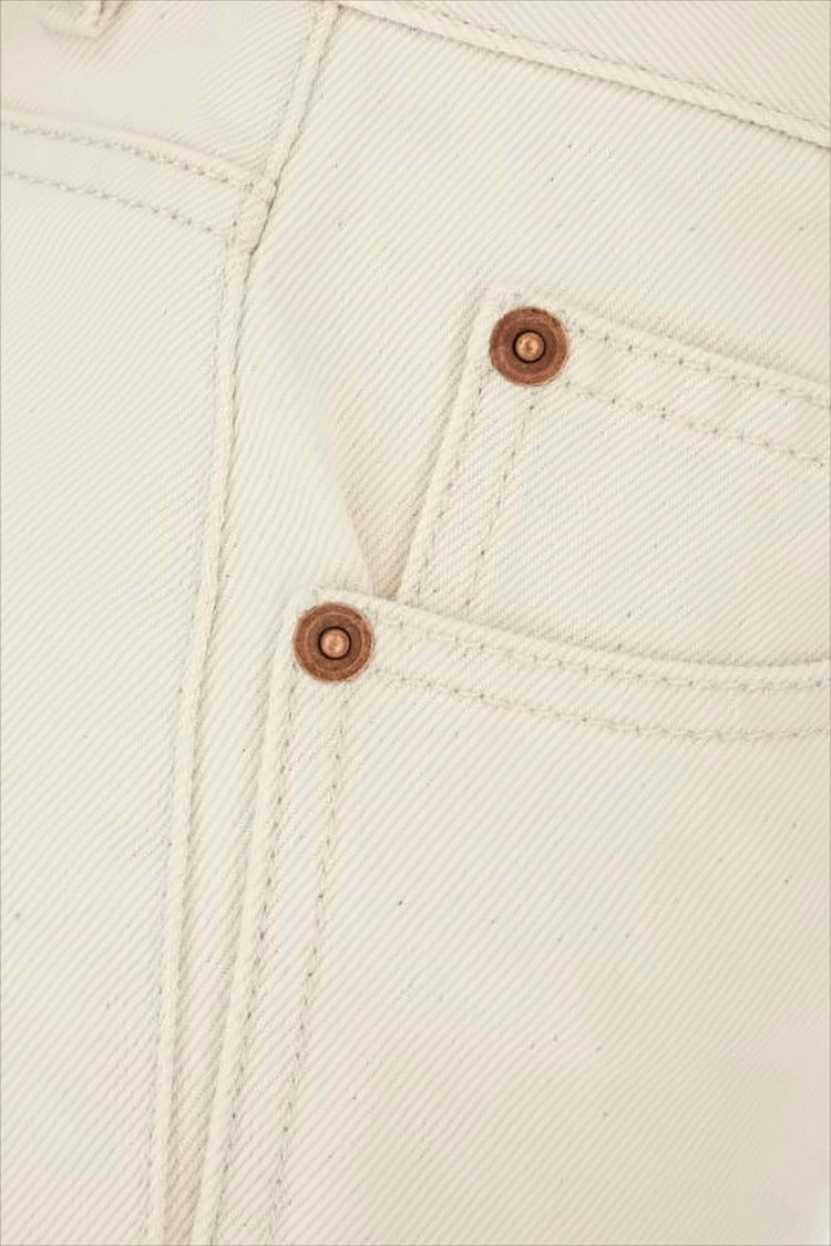 High-Waisted Flared Denim Pants with Classic Five-Pocket Design