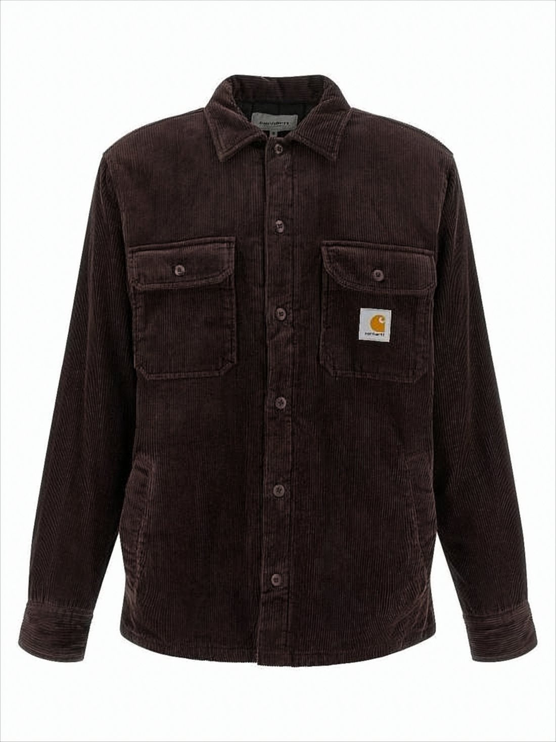 Corduroy Shirt Jacket with Classic Collar