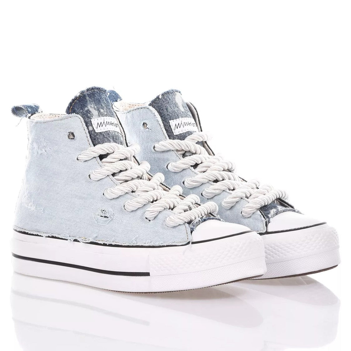 Light Blue Platform Sneakers