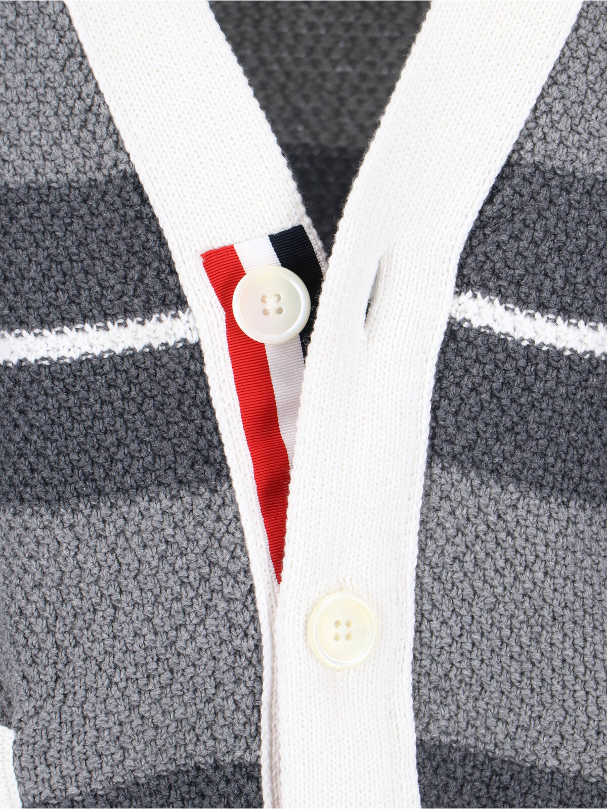 Striped Cardigan – Grey
